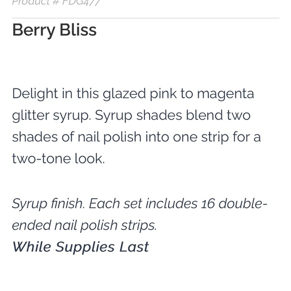 RETIRED Color Street Nail Strips Berry Bliss - Picture 6 of 7